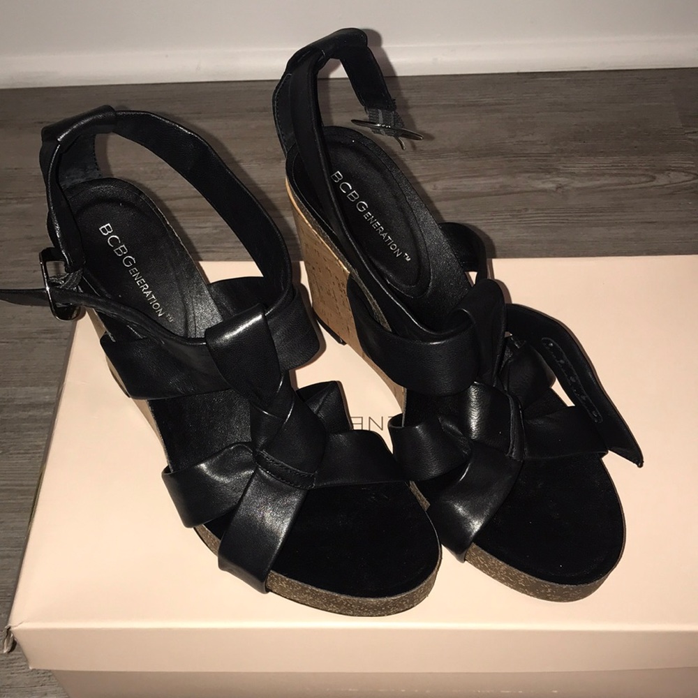 BCBGeneration black wedge heels